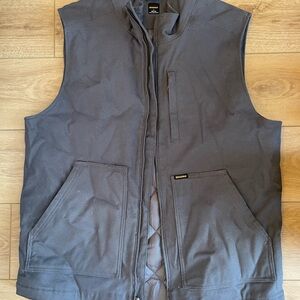 Brahma Men's Black Vest Jacket - Grey